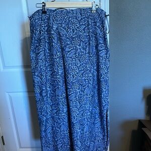 Floral Blue Skirt